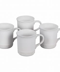 Coffee Mugs & Teacups Le Creuset Set Of 4 - 14 Oz. Mugs - White