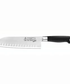 Santoku Knives Messermeister San Moritz Elite - 7" Kullenschliff Santoku Knife