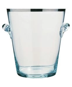 Peugeot Champagne Bucket - Glass With Platinum Accent Bar Tools