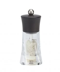 Peugeot Oléron Chocolate Acrylic Wet Salt Mill - 14cm/5.5" Salt & Pepper Mills