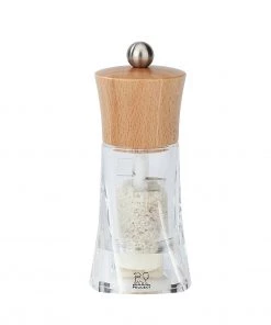 Peugeot Oléron Natural Acrylic Wet Salt Mill - 14cm/5.5"