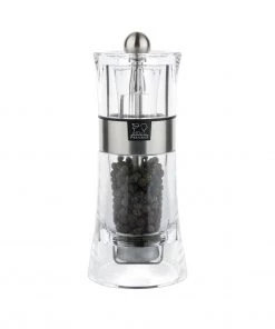 Salt & Pepper Mills Peugeot Oslo Clear/Stainless Acrylic Pepper Mill - 14cm/5.5"
