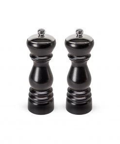 Salt & Pepper Mills Peugeot Paris Icone Ebony Ebony Wood Duo Salt And Pepper Mills - 18cm/7"