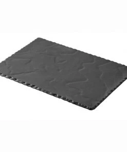 Serveware Revol Basalt Rectangular Plate - 11.75" X 7.75" X 0.25" - Slate