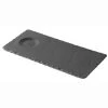 Revol Basalt Rectangular Tray With Indent For Espresso & Cappuccino - 9.75" X 4.75" X 0.25" - Slate Baskets, Bowls & Trays