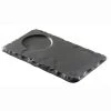 Revol Basalt Rectangular Tray With Saucier Indent - 5.5" X 3.25" X 0.25" - Slate