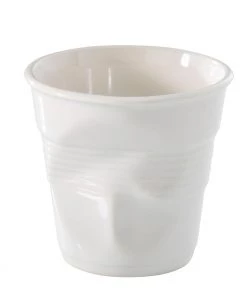 Revol Froisses - 11 3/4 Oz. Breakfast Crumpled Tumbler - White Glasses