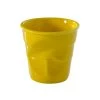 Glasses Revol Froisses - 6 1/4 Oz. Cappuccino Crumpled Tumbler - Seychelles Yellow
