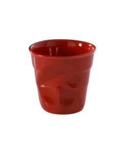 Revol Froisses - 2 3/4 Oz. Espresso Crumpled Tumbler - Pepper Red