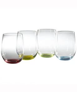 Wine Glasses Riedel O Happy "O" Wine Tumblers Glasses - Set Of 4
