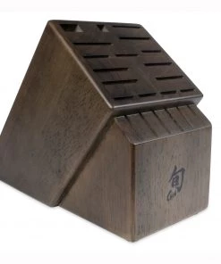 Shun 22-Slot Block - Walnut Knife Storage