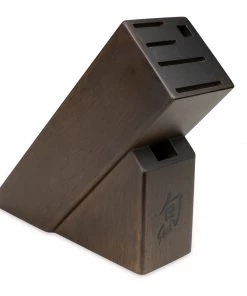 Shun 6-Slot Slimline Dark Stain Block