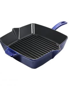 Staub American Square Grill - 12" X 12" - Dark Blue