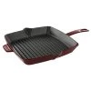 Staub American Square Grill - 12" X 12" - Grenadine Grill Pans & Griddles