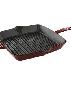 Staub American Square Grill - 12" X 12" - Grenadine Grill Pans & Griddles