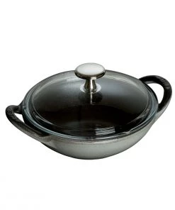 Staub Baby Wok - 0.5QT - 6 1/2" - Graphite Grey