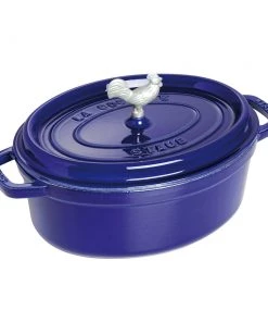 Staub Coq Au Vin Cocotte - 5.75Qt - Dark Blue Dutch Ovens & Brasiers