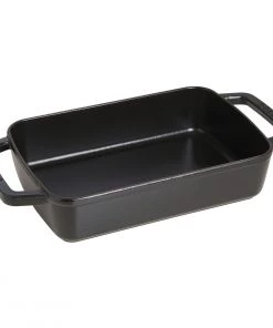 Bakers & Casseroles Staub Large Baker - 10" X 15" - 6.25Qt -Black