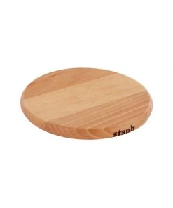 Staub Magnetic Wooden Trivet - 6" - Medium - Round