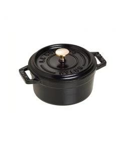 Staub Mini Round Cocotte - 0.25Qt - Black Matte