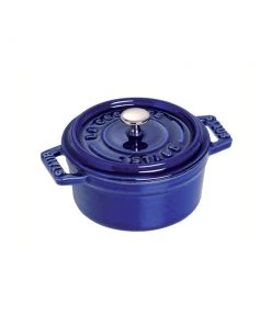 Staub Mini Round Cocotte - 0.25Qt - Dark Blue