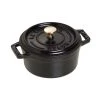 Staub Mini Round Cocotte - 1.5Qt - Black Matte Ramekins & Souffles