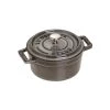 Staub Mini Round Cocotte - 0.75Qt - Graphite Grey Ramekins & Souffles