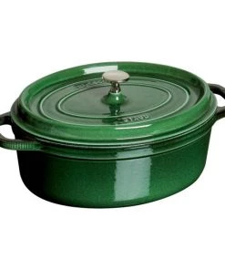 Staub Oval Cocotte - 7Qt - Basil Dutch Ovens & Brasiers