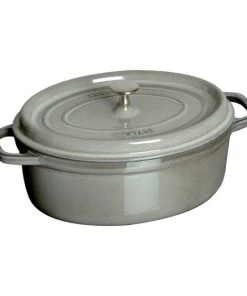 Dutch Ovens & Brasiers Staub Oval Cocotte - 7Qt - Graphite Grey