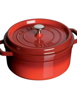 Dutch Ovens & Brasiers Staub Round Cocotte - 5.5Qt - Cherry