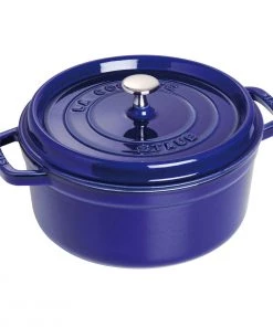 Staub Round Cocotte - 4Qt - Dark Blue Dutch Ovens & Brasiers
