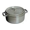 Staub Round Cocotte - 9Qt - Graphite Grey Dutch Ovens & Brasiers