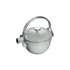 Staub Round Teapot/Kettle - 1QT - Graphite Grey Tea Kettles And Accessories
