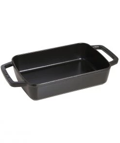 Staub Small Baker - 8" X 12" - 3.25Qt -Black Bakers & Casseroles