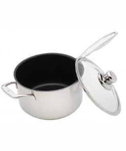 Saucepans & Sauciers Swiss Diamond - 8" Prestige Clad Sauce Pan W/Lid