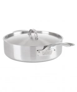 Saute Pans Viking 5-Ply Professional - 6.4 Qt. Saute Pan W/Lid - Satin Finish