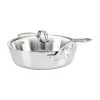 Saute Pans Viking Contemporary 3-Ply - 4.8 Qt. Saute Pan W/Lid + Helper Handle - Mirror Finish