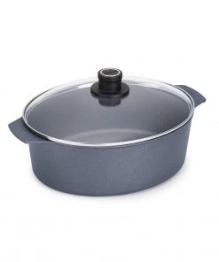 Roasters Woll Diamond Plus/Diamond Lite 6.3 Qt. Oval Roaster W/Lid