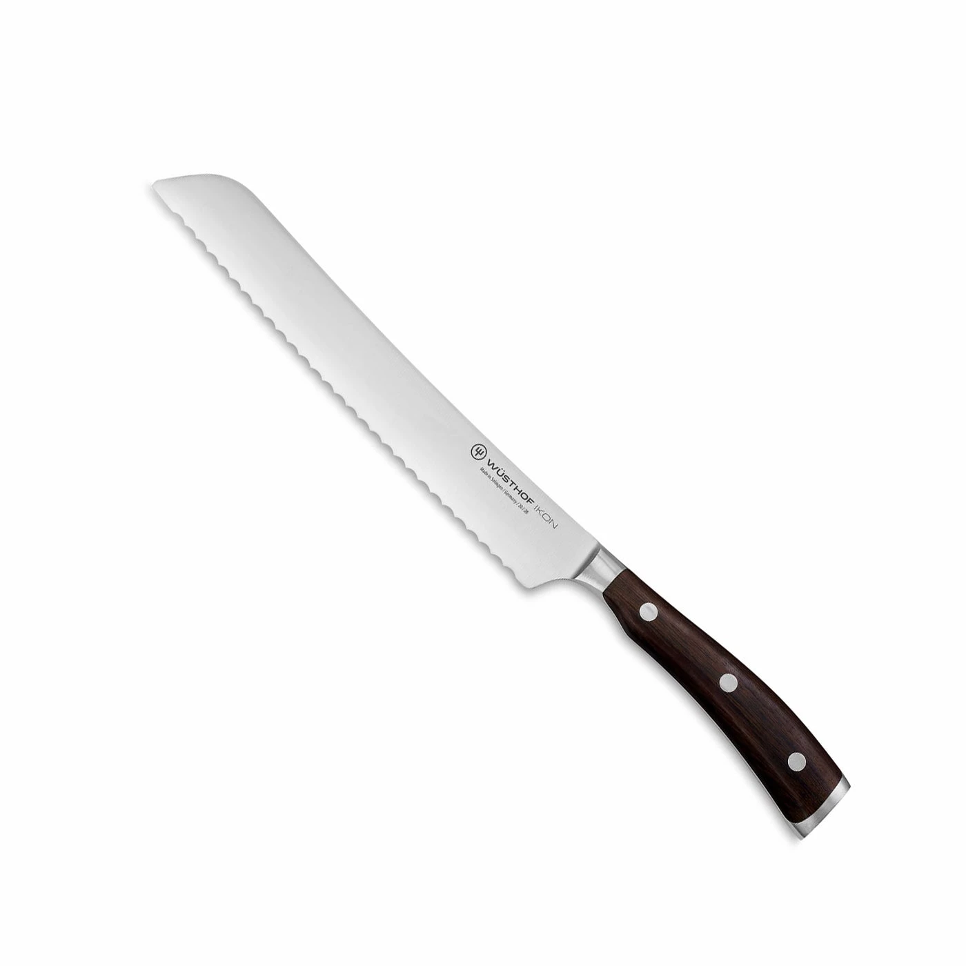 Wusthof Ikon Blackwood - 8" Bread Knife Bread Knives 3 Wusthof Ikon Blackwood - 8" Bread Knife Bread Knives